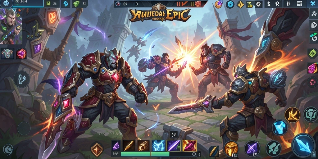 Tampilan gameplay seru dari 3446 dengan strategi MOBA.