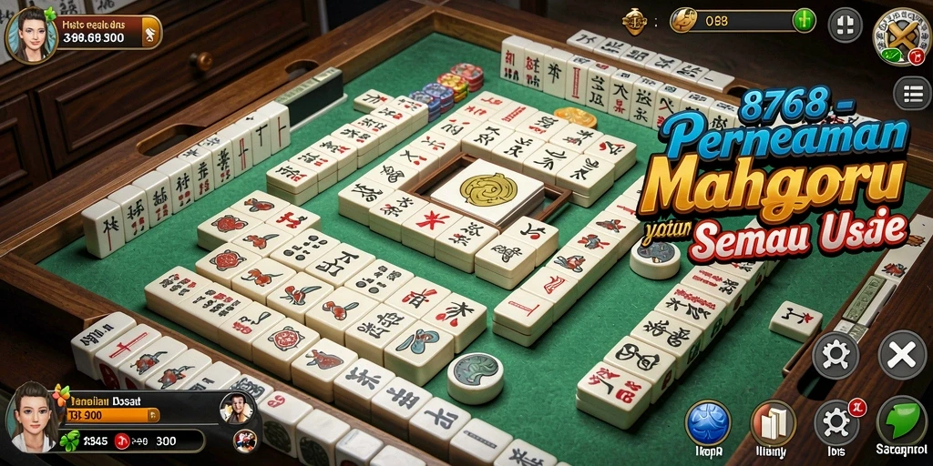 Tampilan gameplay seru Mahjong dalam 8768, penuh strategi dan tantangan.