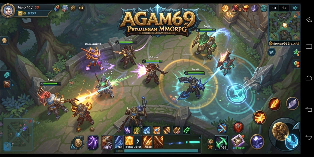 Screenshot gameplay AGAM69 yang menunjukkan pertarungan seru dan eksplorasi dunia.