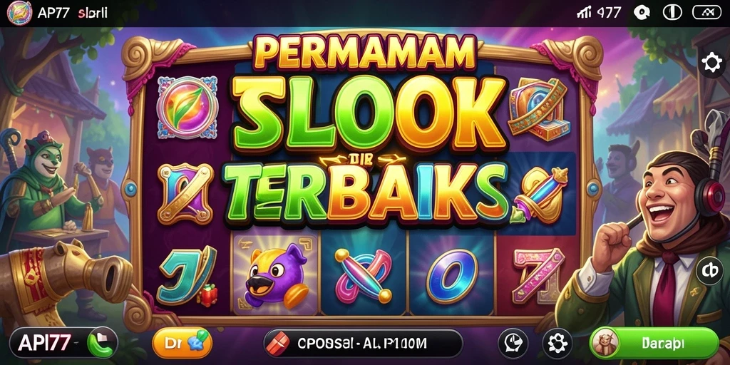 Screenshot gameplay slot API77 yang menampilkan grafis menarik dan fitur bonus.