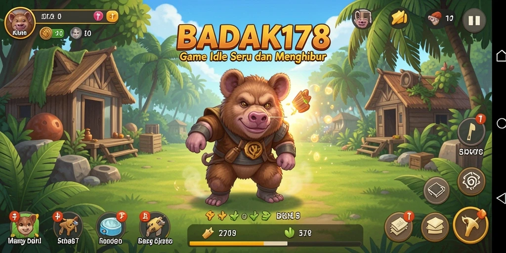 Tangkapan layar utama BADAK178 menunjukkan gameplay santai dan menarik yang menggoda.