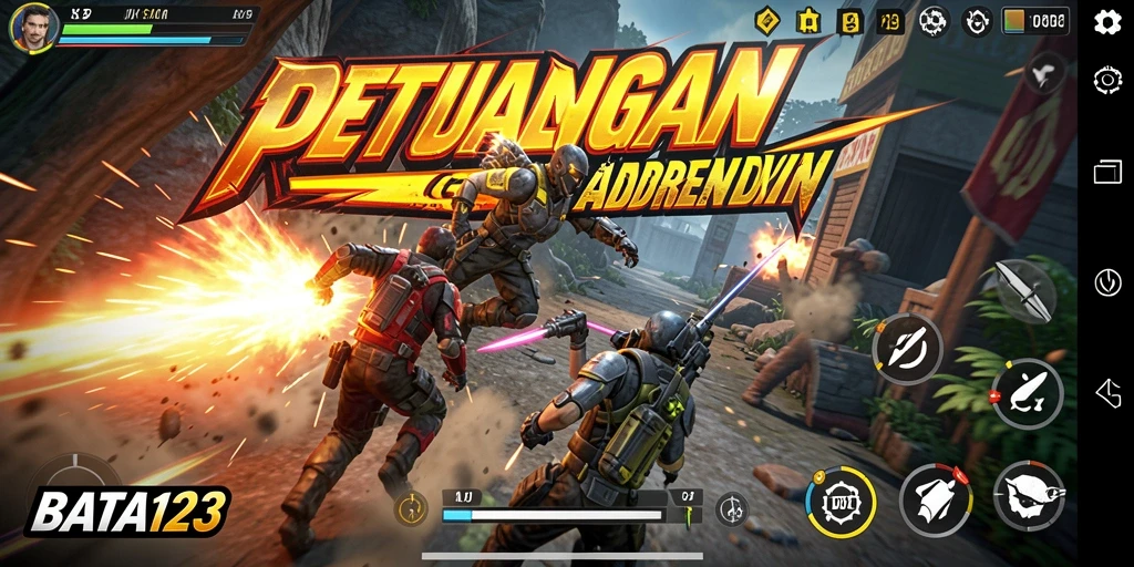 Screenshot dari gameplay BATA123 yang intens dan penuh aksi.