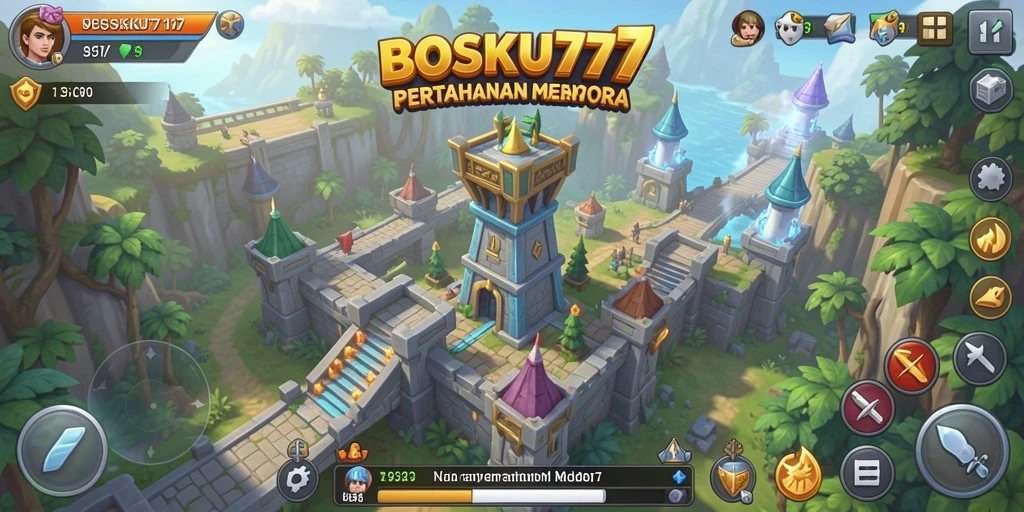 Tampilan screenshot dari gameplay Tower Defense yang menarik dan menantang.