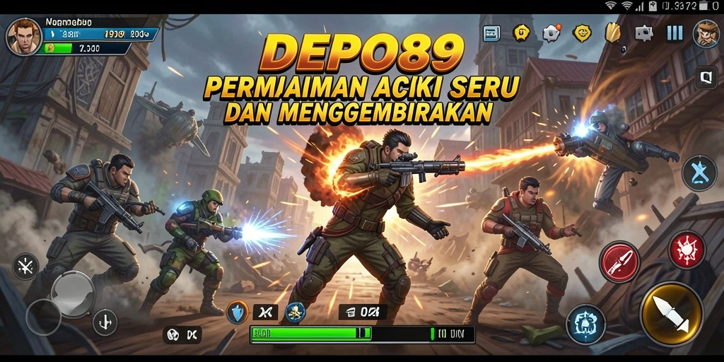 Gameplay aksi seru dalam DEPO89 dengan grafis memukau.