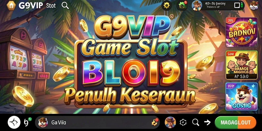 Tampilan gameplay menarik dari G9VIP dengan beragam tema Slot.