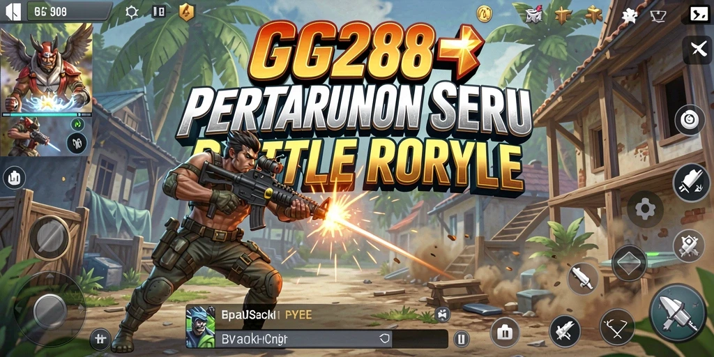 Tampilan mengesankan dari gameplay Battle Royale yang mendebarkan.