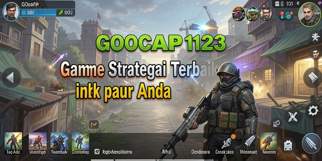 Tampilan screenshot utama GOCAP123 menunjukkan aksi seru dalam gameplay SLG.