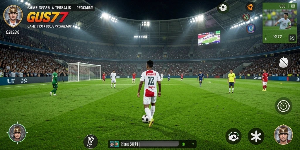 Tampilan gameplay menegangkan dalam GUS77 yang menampilkan pertarungan seru di lapangan.