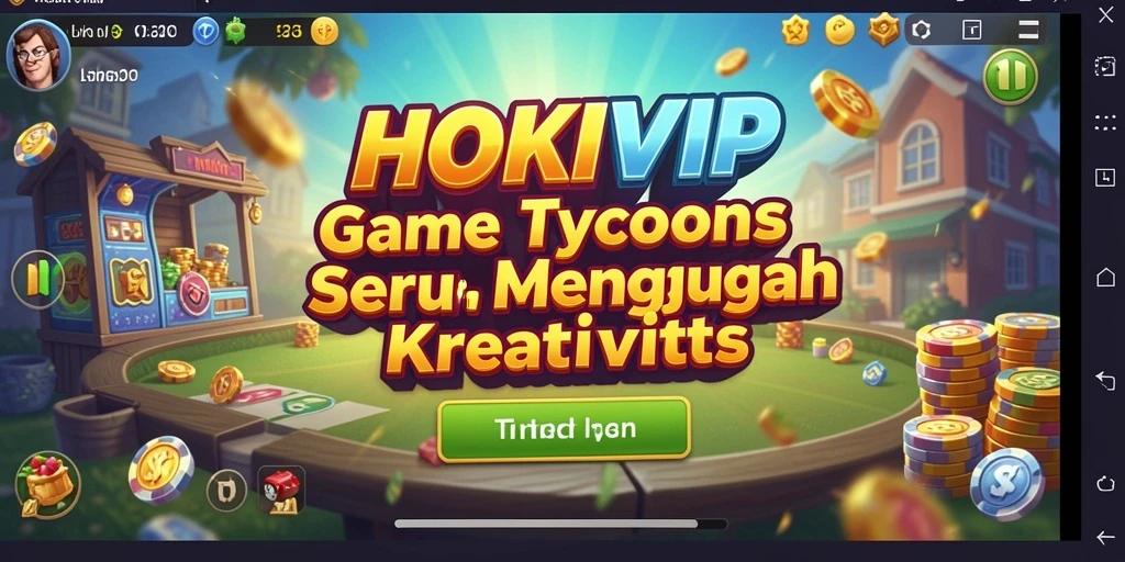 Screenshot HOKIVIP menampilkan pengalaman seru dalam menjalankan bisnis.