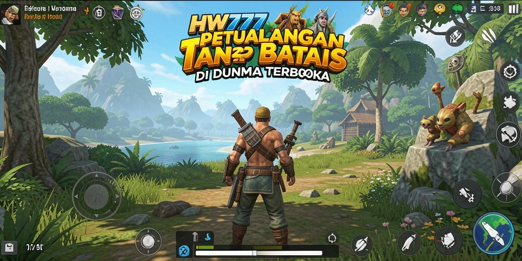 Gameplay HW777 yang menyenangkan dalam dunia terbuka yang luas.