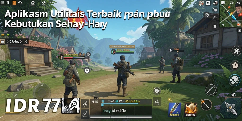Screenshot IDR77 menunjukkan antarmuka aplikasi yang bersih dan fungsional.