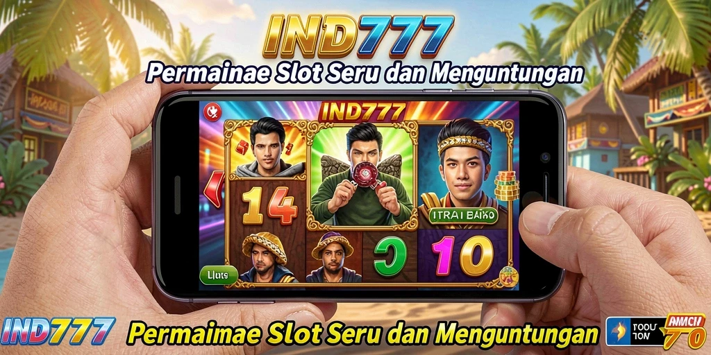 Screenshot IND777 menunjukkan gameplay Slot yang menarik dan interaktif.