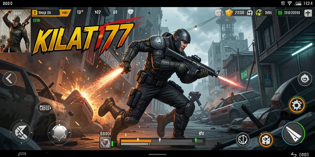 Tampilan gameplay KILAT77 yang intens dan penuh aksi.