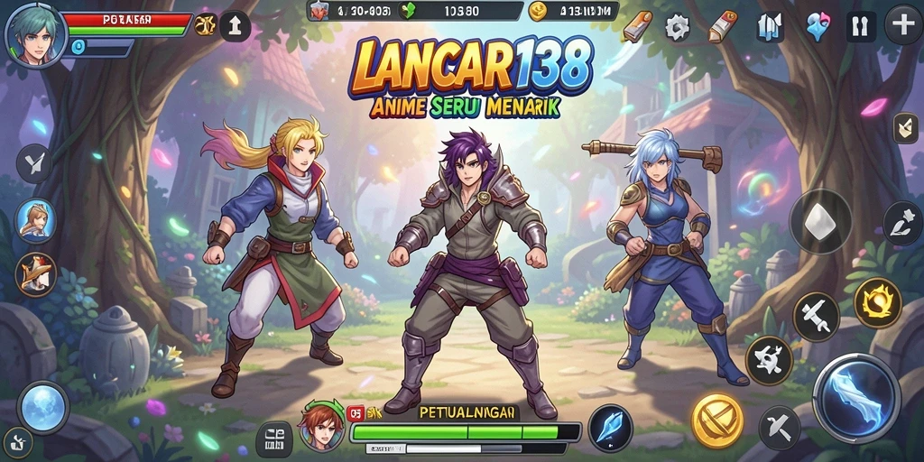 Tampilan gameplay yang menakjubkan dalam dunia anime.