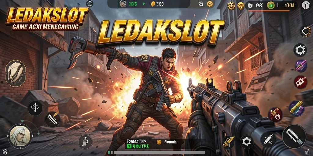 Tampilan menegangkan dari gameplay LEDAKSLOT