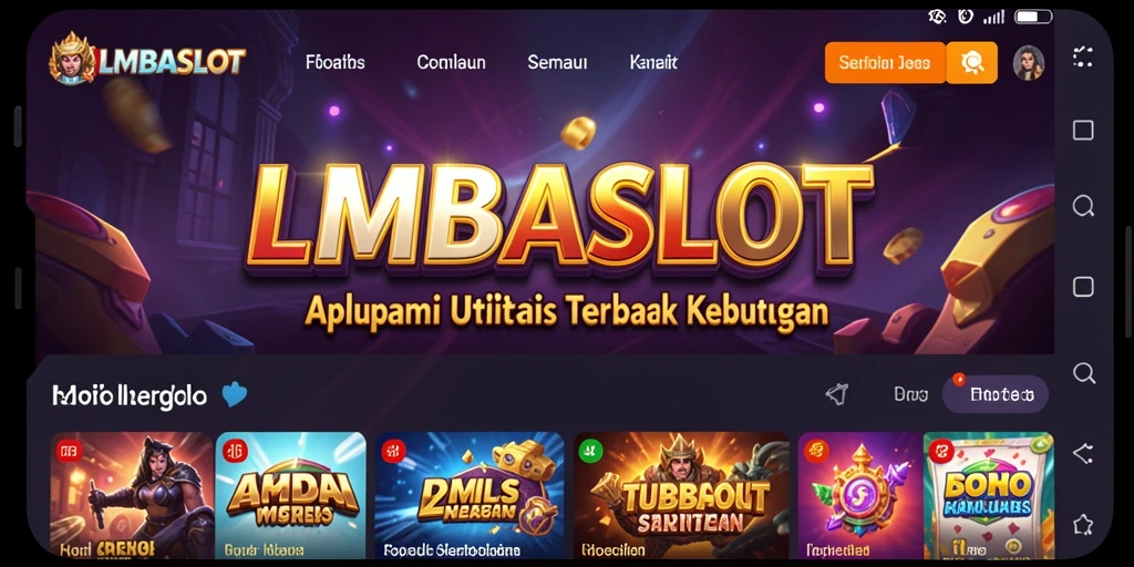 Tampilan utama LMBASLOT dengan fitur utilitas yang ramah pengguna.