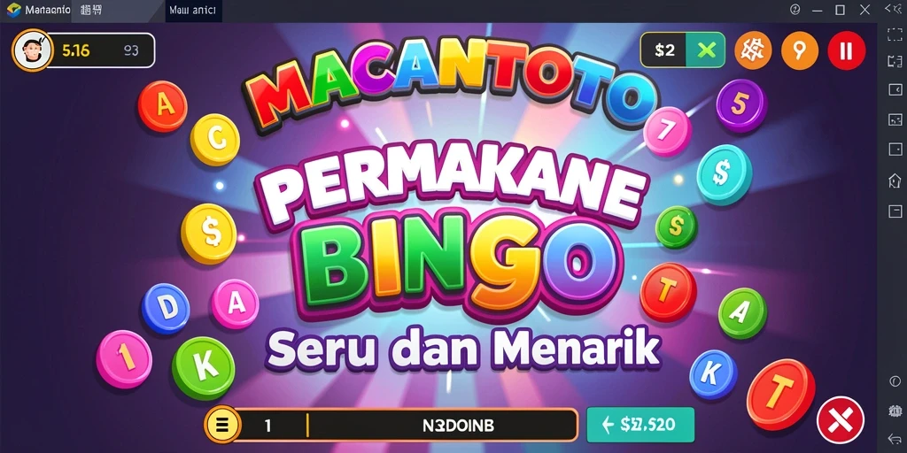 Tampilan gameplay menarik dari Bingo di MACANTOTO.
