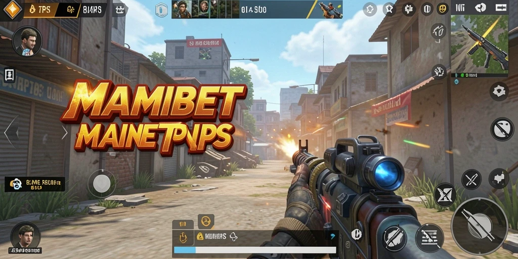 Screenshot MAMIBET menampilkan adegan aksi tembak-menembak yang mendebarkan.