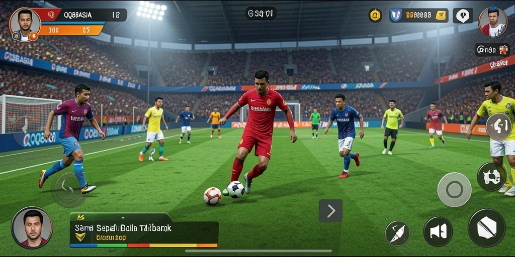 Gameplay seru di QQ88ASIA dengan aksi nyata sepak bola.