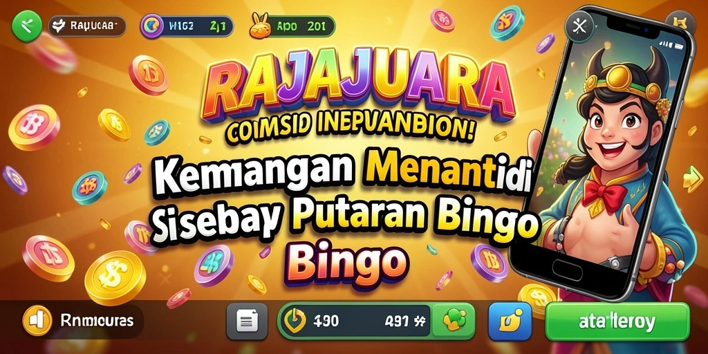 Gameplay Bingo seru di RAJAJUARA dengan berbagai tantangan.
