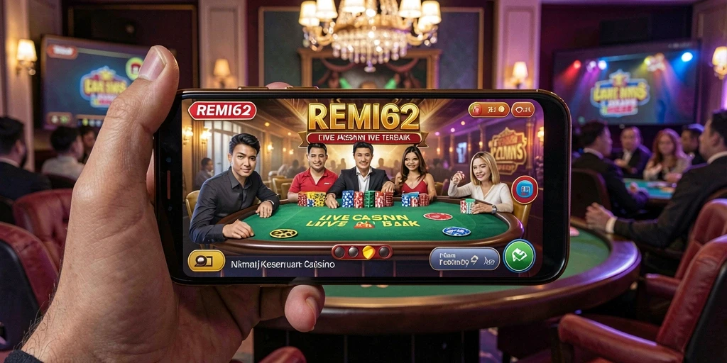 Tampilan gameplay menegangkan di Live Casino REMI62.
