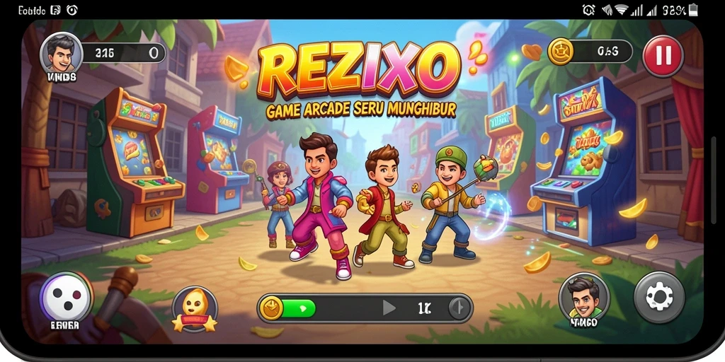 Screenshot gameplay menampilkan aksi seru dalam REZIXO.