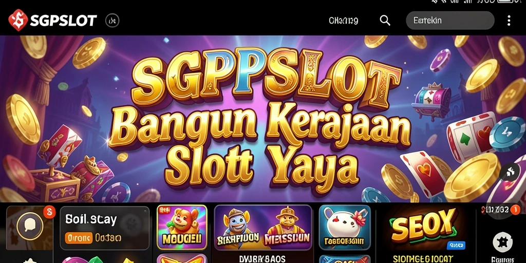 Tampilan permainan SGPSLOT dengan berbagai mesin slot yang mengasyikkan.