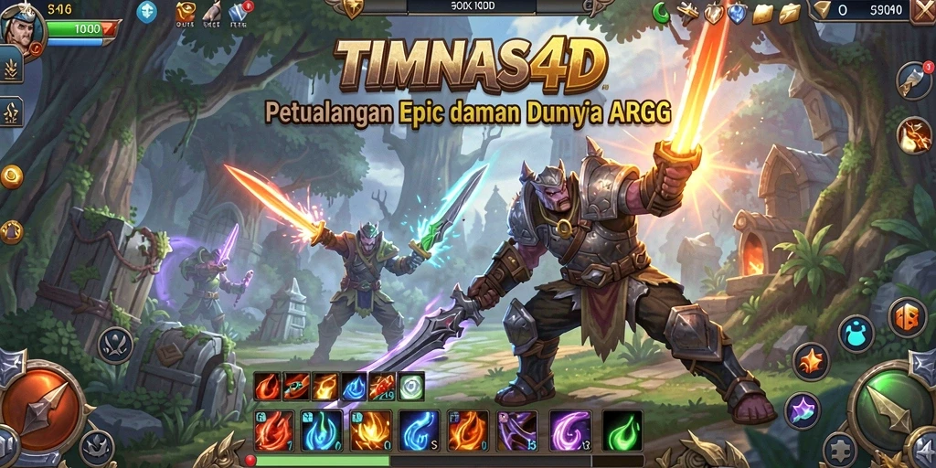 Tampilan gameplay seru dalam TIMNAS4D yang penuh aksi.