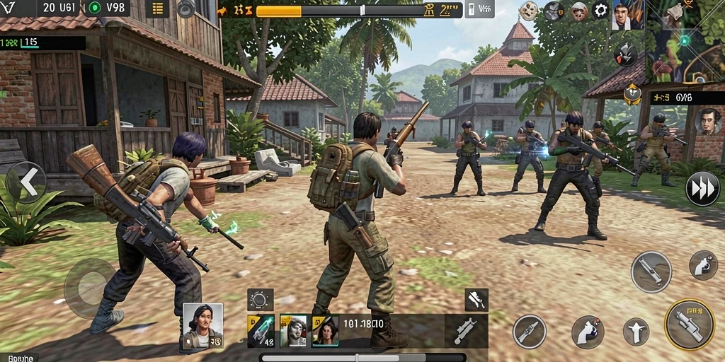Tampilan antarmuka V98 yang sederhana dan fungsional.