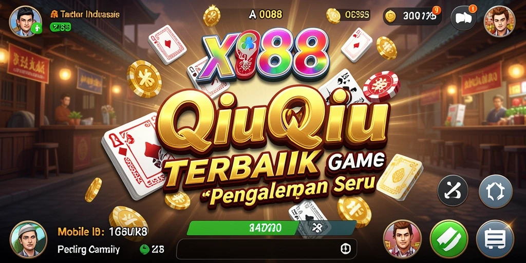 Screenshot X88 menampilkan serunya gameplay QiuQiu.